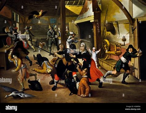 plundering painting  res stock photography  images alamy