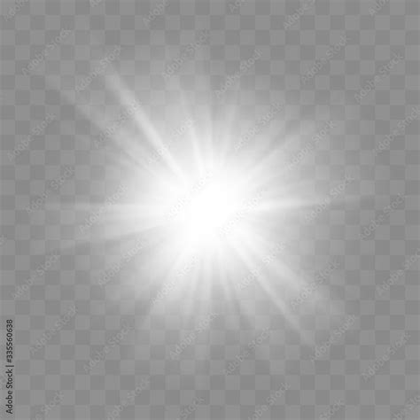 white glow light effect  transparent background stock vector adobe