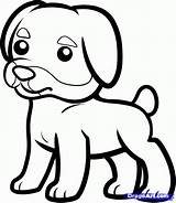 Rottweiler Drawing Kids Draw Drawings Animal Coloring Step Pages Puppy Dog Visit Easy sketch template