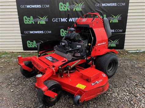 gravely pro stance commercial stand   turn    month lawn mowers  sale