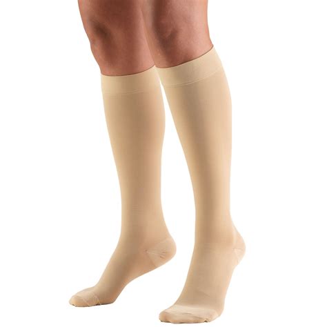 truform compression stocking knee high   mmhg closed toe