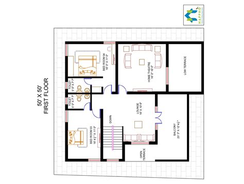 bhk floor plan     plot  square feet squareyards happho