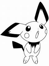 Pichu Coloring Pages Drawing Getdrawings sketch template