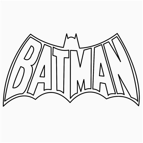 batman outline printable