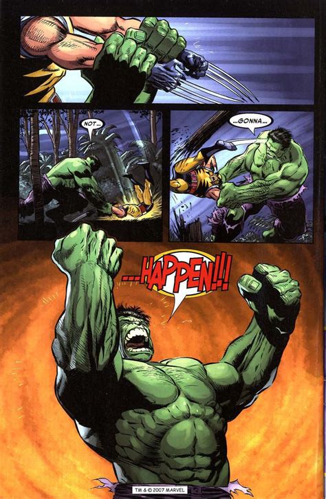 Hulk Vs Wolverine S Battles Comic Vine