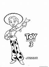 Coloring Toy Story Pages Jessie Getcolorings sketch template