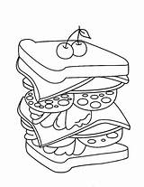 Sandwich Coloring Steak Kleurplaat Colorare Supercoloring Disegni sketch template