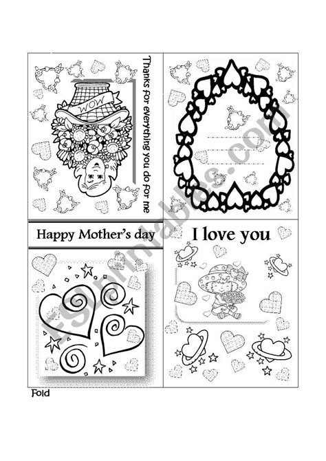 happy mothers day esl worksheet  mara
