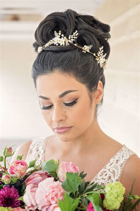 wedding hair vine bridal hair pin flower hair vine diamante etsy