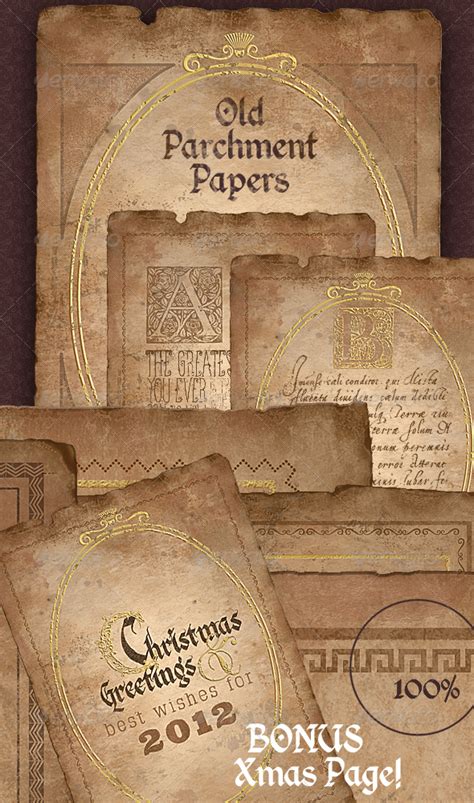 vintage parchment paper historical documents  joiaco graphicriver