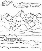 Teton Coloring Grand Park Range National Pages 71kb 792px Tetons Learning Drawings Links Nps Gov sketch template