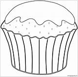 Muffin Coloring Pages Color sketch template