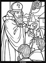 Coloring Pages Saints Glass Catholic Stained Dover Publications Christmas Book Visit Religious sketch template