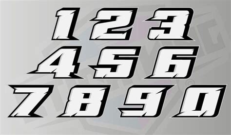 custom racing numbers vinyl stickers decals race etsy vinyl