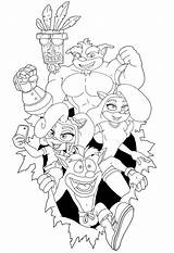 Bandicoot Coloringonly sketch template