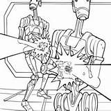 Coloring Wars Star Pages Battle Grievous General Droids Printable Color Hellokids Print sketch template