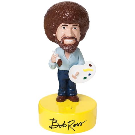 bob ross bobber bobblehead toy figure  sound plays  wise witty