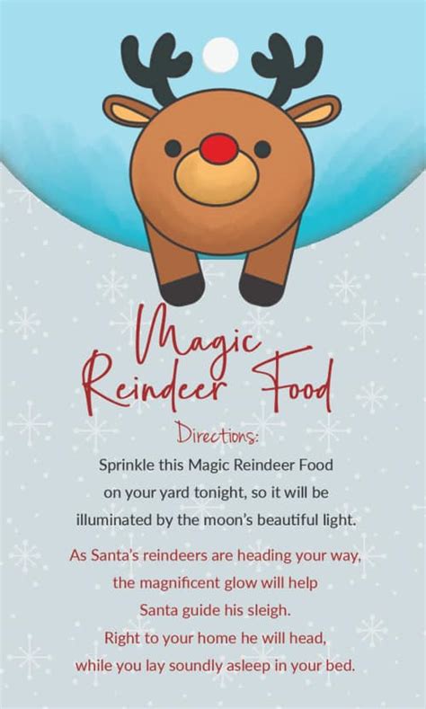 magic reindeer food printables freebie finding mom