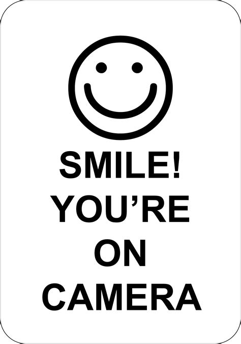 smile youre  camera aluminum sign    walmartcom