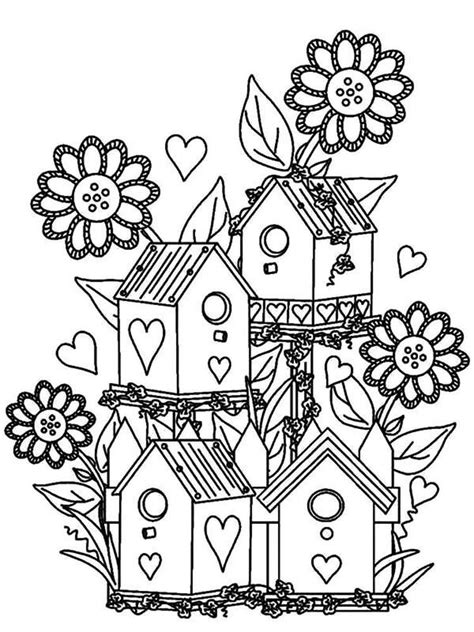 flower garden coloring pages picture  winter