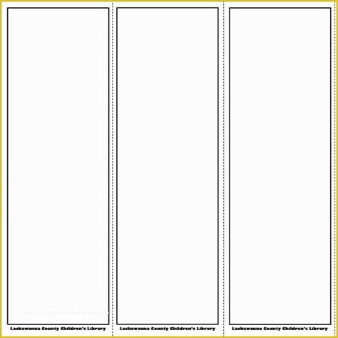 bookmark templates  blank bookmark template bookmark template