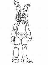 Bonnie Toy Coloring Fnaf Freddy Five Nights Pages Colouring Drawing Para Withered Colorear Chica Printable Colorir Freddys Deviantart Print Dibujos sketch template