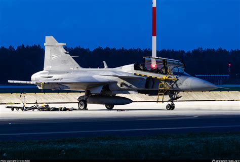 hungarian air force saab jas  gripen photo  ferenc kobli id  planespottersnet