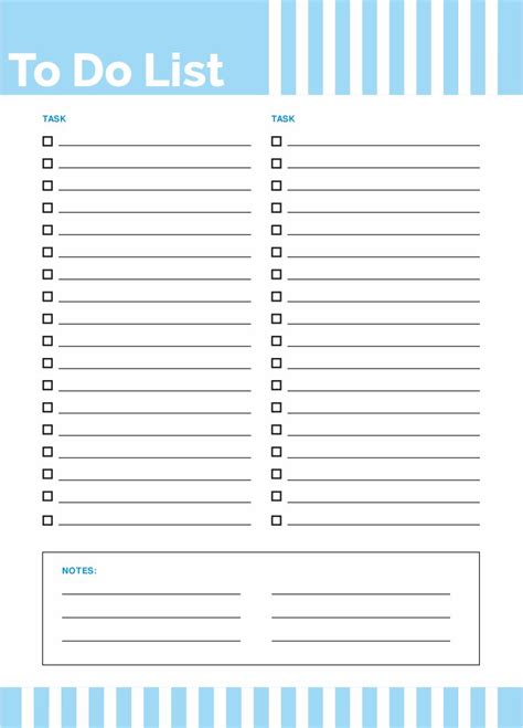 editable list template printable list list template