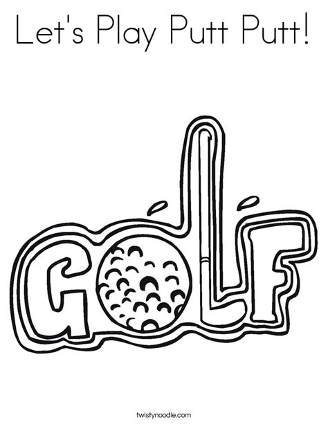 golf coloring  golf coloring