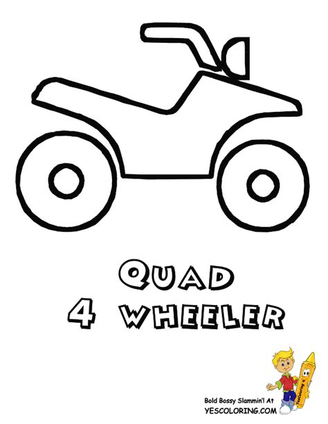atv  wheeler coloring page  image  coloring home