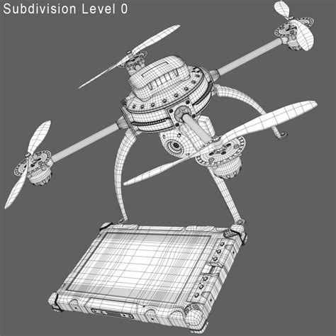 modelled drone model