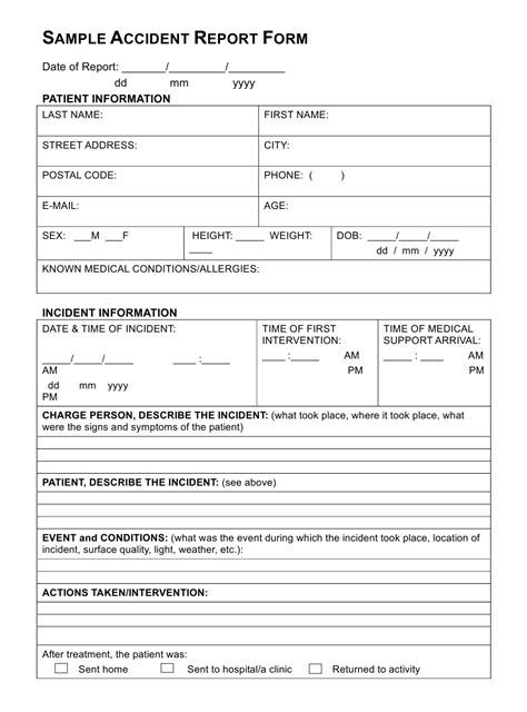Accident Report Form Download Printable Pdf Templateroller