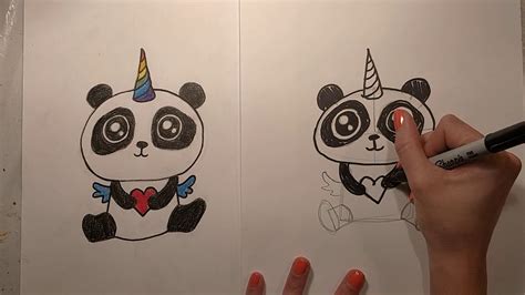 draw  pandacorn youtube