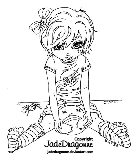 goth girl coloring pages  getdrawings