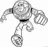 Coloring Pages Toy Story Buzz Lightyear Running Coloring4free Print sketch template