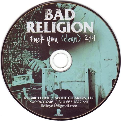 fuck you single discography the bad religion page since 1995
