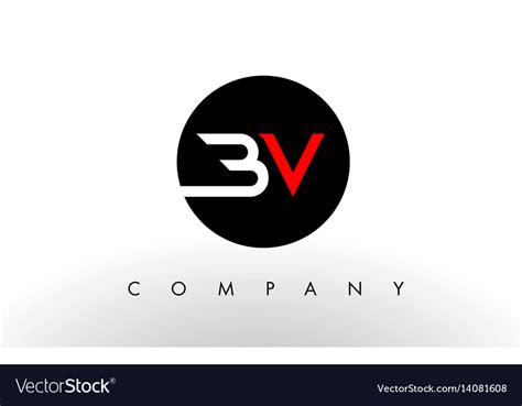 bv logo letter design royalty  vector image