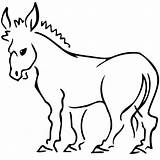 Donkey Coloring Pages Donkeys Printable Clipart Drawing Gif sketch template