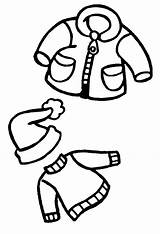 Clothes Winter Kids Clipart Coloring Warm Drawing Pages Draw Line Cold Cliparts Drawings Weather Sheep Clip Clothing January Outfits Kidsdrawing sketch template