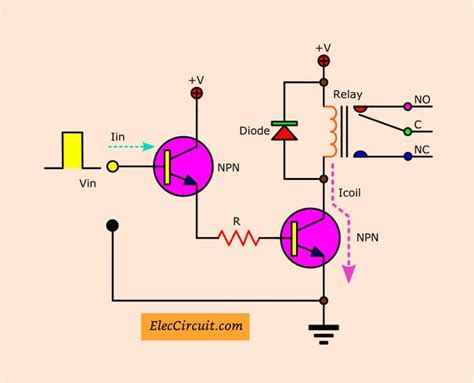 drive relay  digital circuit eleccircuitcom