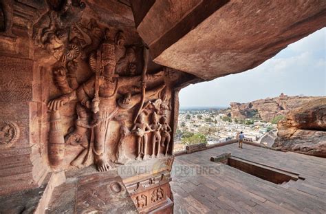 travel4pictures stone carvings inside badami caves 02 2019