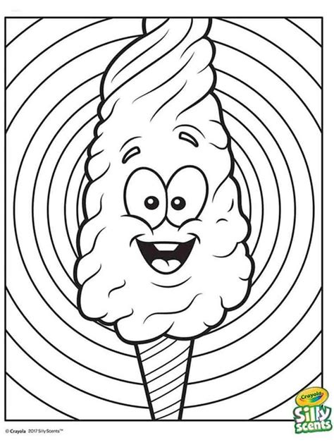 silly scents cotton candy coloring page crayolacom