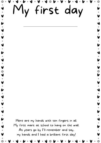 printable   day handprint template  printable templates