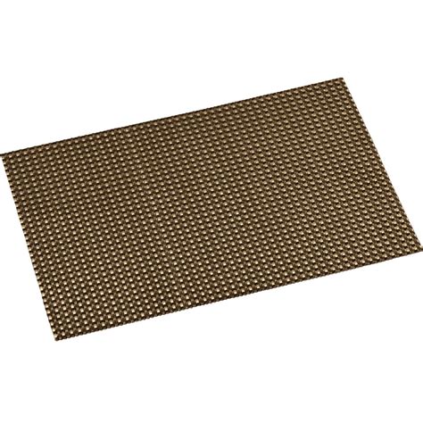 rechthoekige onderleggersplacemats voor borden messing geweven print    cm placemats
