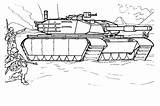 Tank Coloring Tanks Abrams Pages танк Usa sketch template