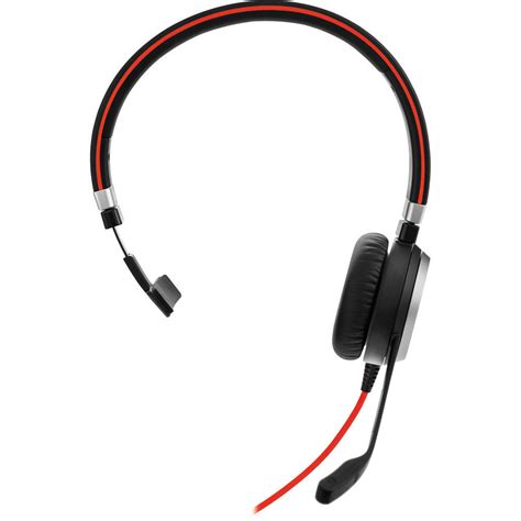 jabra evolve  uc mono wired headset monohd audio optimized