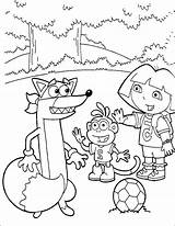 Dora Coloring Pages Boots Swiper Explorer Print Getcolorings Printable Hello Say sketch template
