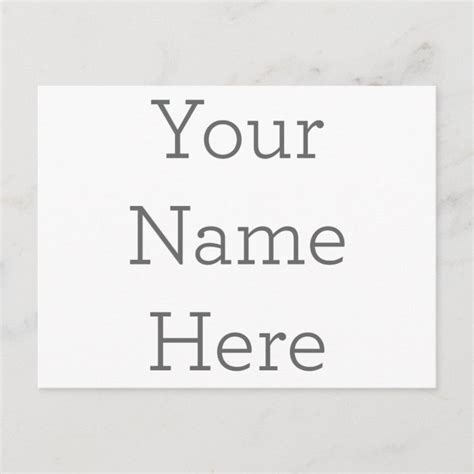 create your own name postcard zazzle