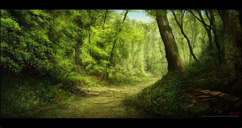 mark molnar sketchblog  concept art  illustration works forest path animation background