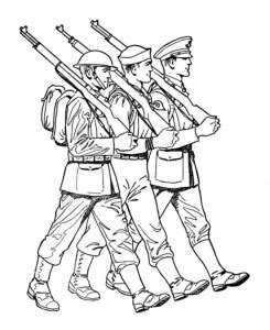 kids printable army coloring pages chb